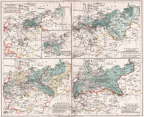 Karte zur Geschichte Preussens